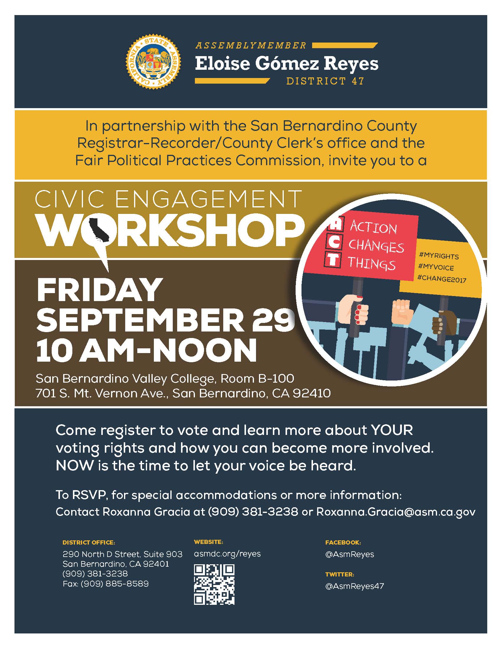 Civil Engagement Workshop on September 29. 2017