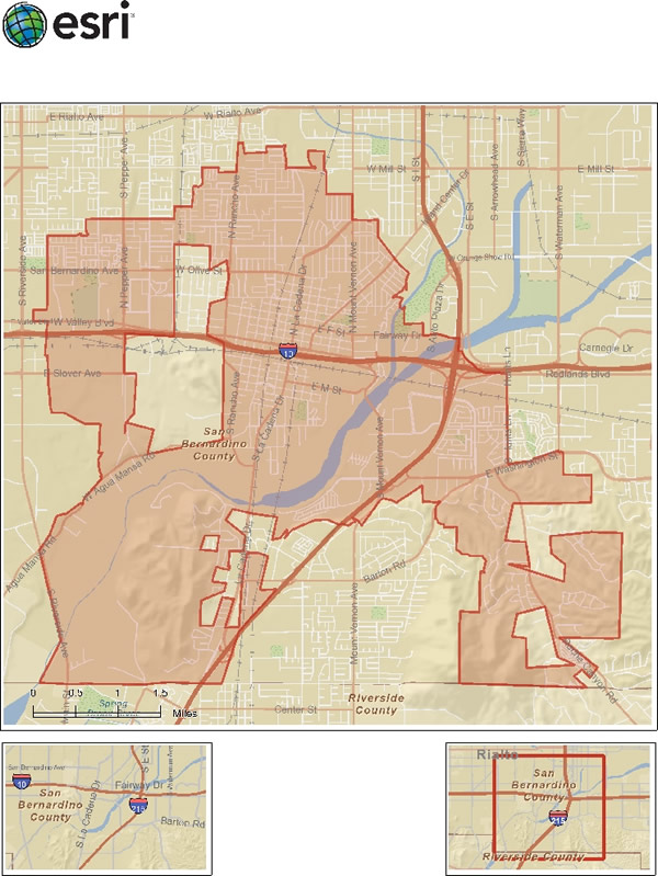 Colton City Map